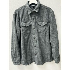 Eddie Baeur Men's Long Sleeve Shirt Jacket Heathered Gray‎ Size M